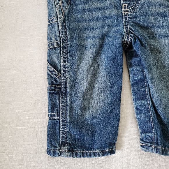 Oshkosh Denim Monkey Overalls Custom Applique 6 Months - Picture 6 of 9